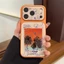 Ốp lưng cứng hình mèo và chó Graffiti tương thích với iPhone 13 pro max 14 pro max 15 pro max 16 pro max 17pro max
