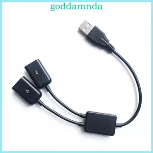 Bộ chia USB GODD Cáp Y USB 1 Nam đến 2 Nữ Đầu nối dây nối dài USB đôi
