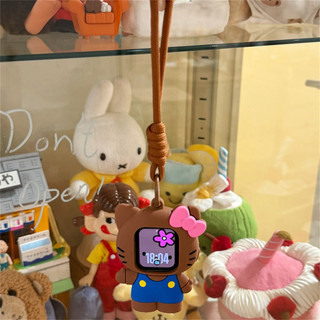 Vỏ mềm bảo vệ silicon Hello Kitty bằng da đen Thích hợp cho iwatch S11 10 9 8 utrra 7 6 5 4 SE 3 2 1 Size 38mm40mm41mm42mm44mm45mm49mm