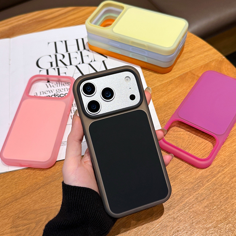 Ốp điện thoại silicon lỏng kem mờ màu trơn cho iPhone 17 Pro Max 16 15 Pro Max Vỏ bảo vệ chống sốc