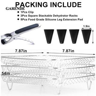 Garende Air Fryer Rack Giỏ rang Dụng cụ nấu ăn Đa năng Ba lớp có thể xếp chồng lên nhau cho nhà hàng Nấu ăn nhà bếp tại nhà