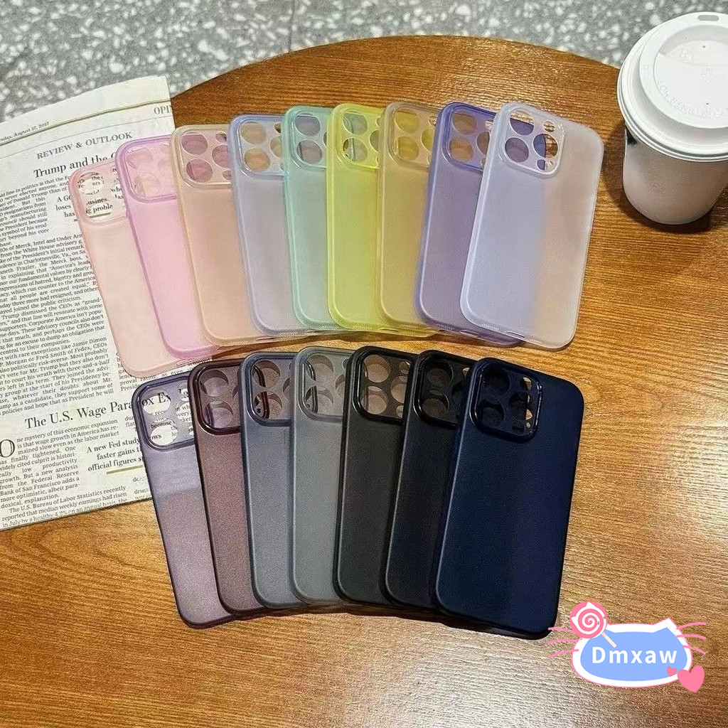 Ốp Điện Thoại Trong Suốt Mờ Đơn Giản Cho OPPO A3 Pro NFC A3X A3i A1S A1X A1i A18 A17 A17K A16 A16S A15 A15S A11S 5G 4G Vỏ Mềm Tản Nhiệt Sang Trọng Dễ Thương Màu Kẹo