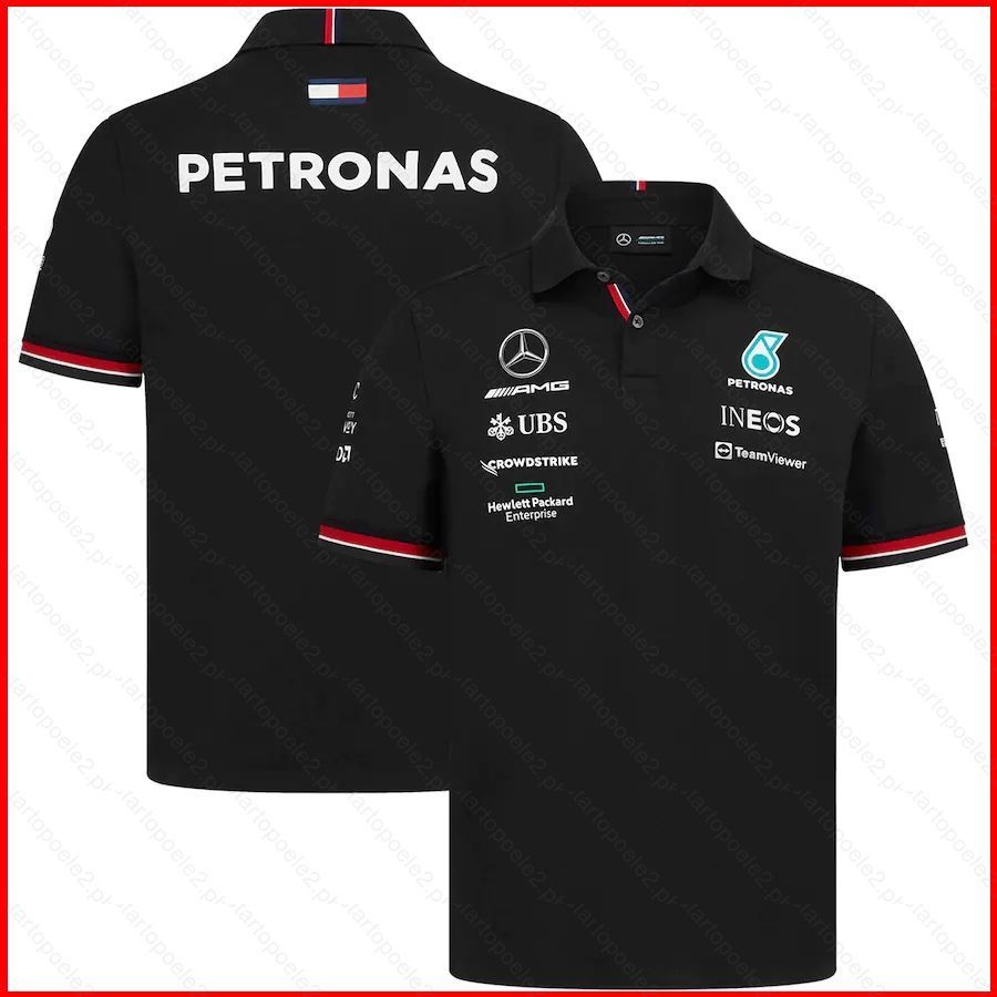 Áo Polo Thể Thao Mercedes AMG Petronas 2022, Tay Ngắn, Unisex Plus Size