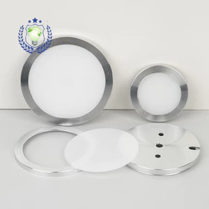 NBUZ DIY Phụ Kiện Đèn Tủ RV Đèn Gương Đèn Nhôm Mỏng Phần Vỏ Nhôm Phụ Kiện Đế