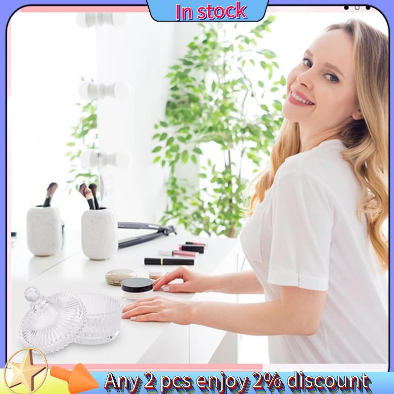 Còn hàng-Body Powder Puff and Container Set, Dusting Powder Puff for Women Baby and Loose Powder Container để trang điểm khô ướt