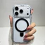 Ốp từ tính trong suốt pha lê sang trọng cho iPhone 17Pro 16Promax 16plus 15 14 13 12 11 có đế trong suốt Slim Fit Vỏ Acrylic chất lượng cao