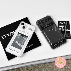 Ốp Điện Thoại Đựng Thẻ Đơn Giản Cho Realme C67 C65 C63 C61 C55 C53 C51 C35 C33 C33S C31 C30 C30S C11 5G 4G Vỏ Bốn Góc Trang Web Trong Suốt Chống Rơi Vỏ Mềm