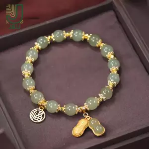 Vòng tay nữ đá giả ngọc Hetian sáng bóng - Trang sức thời trang, quà tặng sang trọng