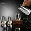 TRTR Sang Trọng Pha Lê Thủy Tinh Vodka Thủy Tinh Sake Shochu Thanh Thủy Tinh Rượu Mùi Đôi Đáy Vàng Lá Thủy Tinh Trà Quà Tặng Cao Cấp Rượu Cứng VN