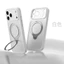 Dành Cho apple 17 Promax Ốp Lưng Điện Thoại 17Pro Siêu Mỏng Mờ Từ Tính Cạnh Mềm Kim Loại Điểm Cố Định Xoay Chân Đế