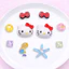 Set Charm Hello Kitty chính hãng- Biển Ngọt Ngào – Sao Biển, Sứa, Kỳ Lân Pastel Lấp Lánh, Nơ Đỏ Cute 3D Cao Cấp ✨