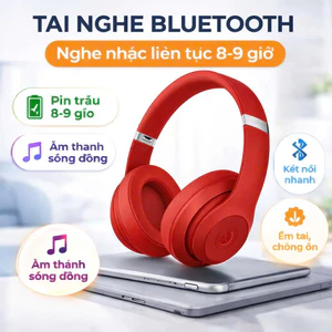 Tai nghe Bluetooth chụp tai Beat 22HR bass mạnh âm thanh rõ nét nghe nhạc làm việc tiện lợi