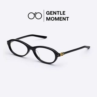 Mắt kính gọng oval bầu dục GENTLE MOMENT thời trang nam nữ Hàn Quốc chống ánh sáng xanh chống tia UV GMK268
