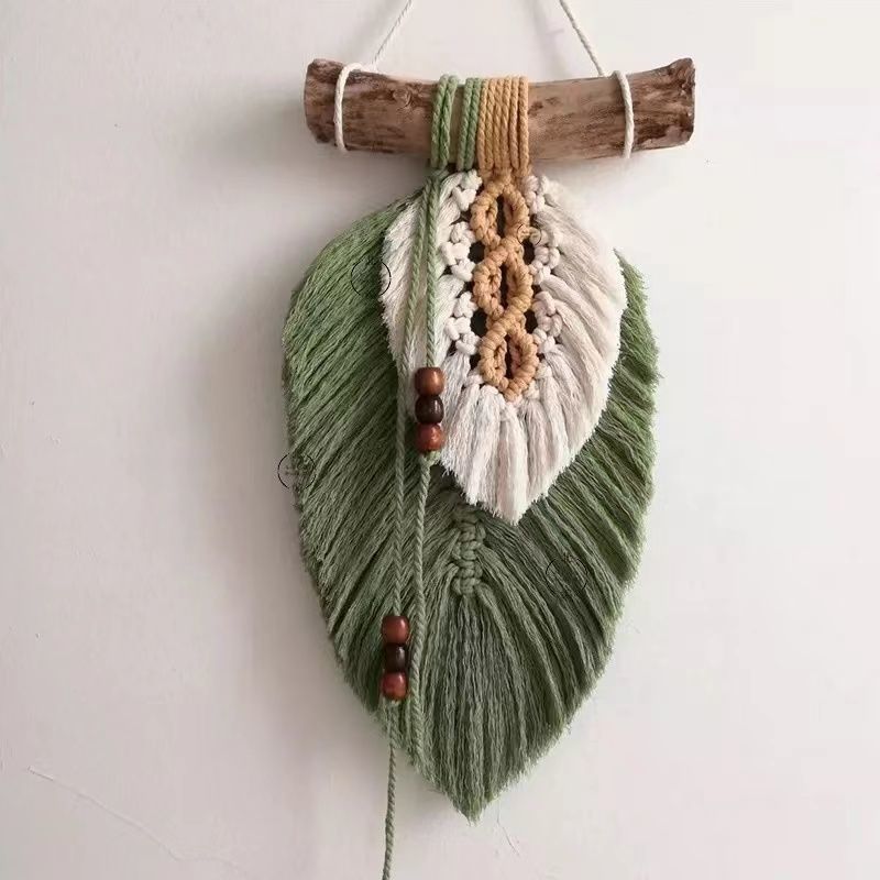 Bohemian Tay Dệt Nhiều Màu Sắc Lông Vũ Thảm Tua Rua B & B Trang Trí Tường Đồ Trang Trí 4.16