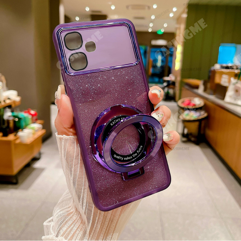 Infinix Smart 20 Bling Giá đỡ hút từ tính Vỏ mềm cho Infinix Smart 20 Smart20 InfinixSmart20 10 Plus 5G 4G Camera Shcokproof Vỏ điện thoại Bảo vệ ống kính Vỏ mềm