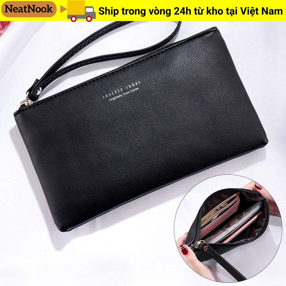 Túi đựng tiền xu NEATNOOK Túi đeo tay bằng da PU