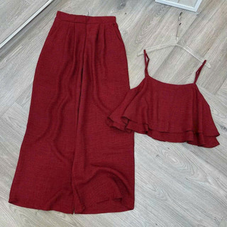 (SET NEW ) Set Đũi Nữ 2 DÂY Quần Suông DÀI Xinh Xắn MÁT MẺ  Dành Cho Các Chị Em K&B FASHION