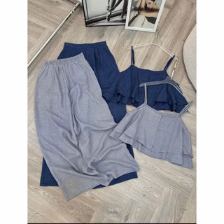 (SET NEW ) Set Đũi Nữ 2 DÂY Quần Suông DÀI Xinh Xắn MÁT MẺ  Dành Cho Các Chị Em K&B FASHION