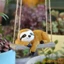 Tượng điêu khắc sân vườn bằng nhựa treo dễ thương Động vật Tượng ngoài trời Sân điêu khắc để trang trí sân cỏ trên cây