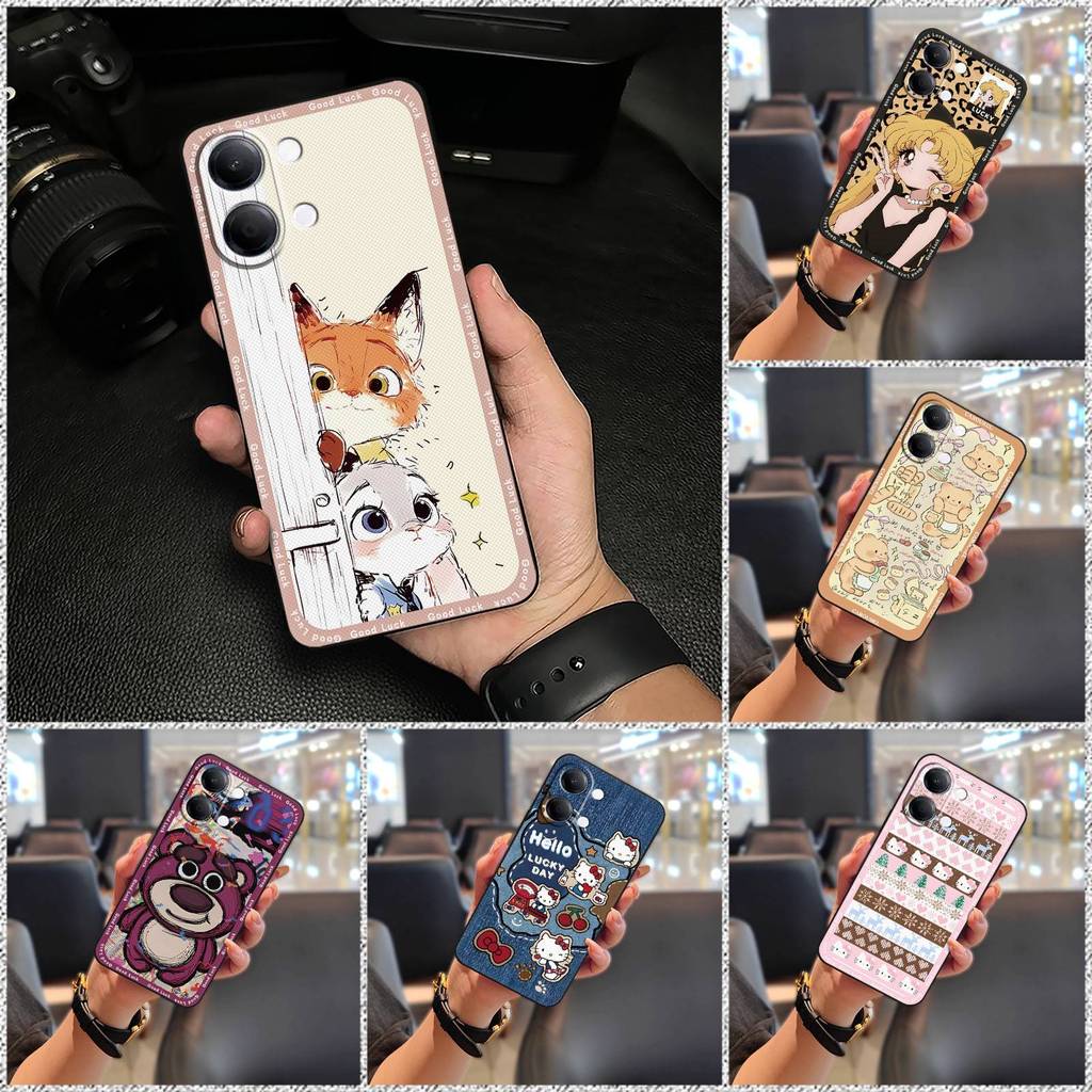 Ốp Điện Thoại TPU Dễ Thương Cho VIVO Y11 5G 2026 / Y11D 4G 2026 Thiết Kế Thời Trang Bảo Vệ Chống Va Đập Bọc Toàn Bộ Chống Bụi Bẩn Hoạt Hình Chống Thấm Nước Túi Điện Thoại Chống Thấm Nước Chống Sốc Graffiti Silicone