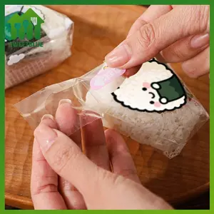 SWEET 50 / 100 Chiếc Hoạt Hình Đáng Yêu Tam Giác Cơm Bóng Paing Túi Rong Biển Onigiri Sushi Bento Làm Khuôn Phụ Kiện Bento Túi Sushi n