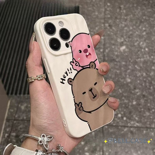 Dành Cho IPhone17161514131211ProMax X XR XS Max 7 8 Plus Phim hoạt hình dễ thương Beaver Guinea Pig Case