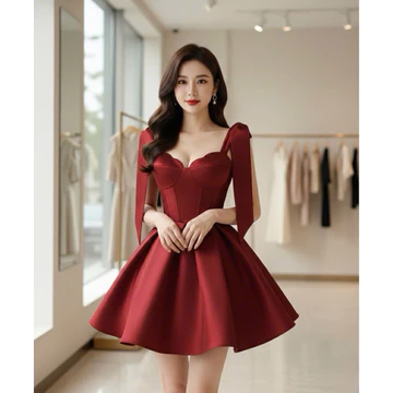 BEN FASHION DESIGN - ĐẦM TAPTA NƠ VAI VÁY XOÈ, ĐẦM TẾT, ĐẦM ĐI TIỆC, ĐẦM ĐI CHƠI, ĐẦM DỰ TIỆC HẸN HÒ CAFE CỰC XINH