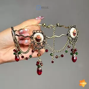 Vòng hoa hồng Gothic cổ điển - Phụ kiện trang sức thanh lịch dành cho nữ và bé gái