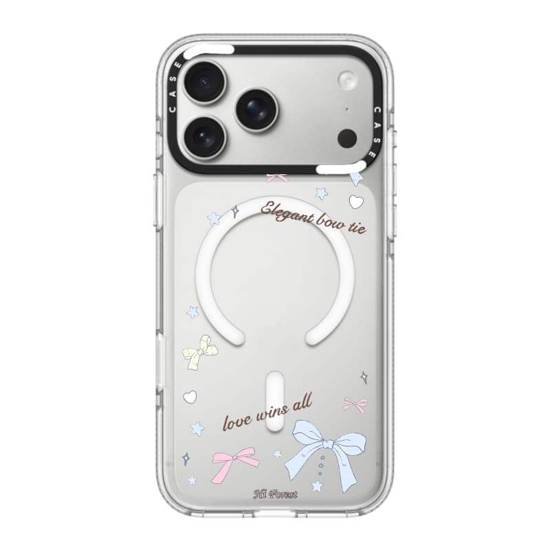 CASECASE X Love Wins Everything Case HỒNG CAMERA RING EDITION Tác động Vỏ hút từ tính trong suốt cho iPhone 17 / 16 / 15 / 14 / 13 Pro Max Air với bao bì cao cấp