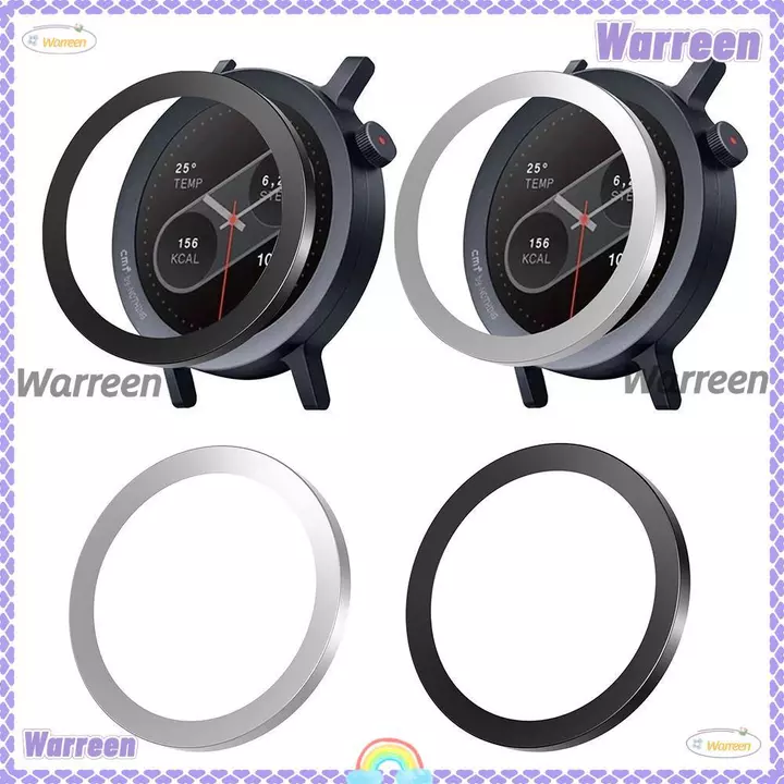 Vòng viền đồng hồ WARREEEN, Vỏ đồng hồ PC bảo vệ, Vỏ bọc đồng hồ thay thế trang trí chống trầy xước cho đồng hồ CMF 2 Phụ kiện đồng hồ thông minh