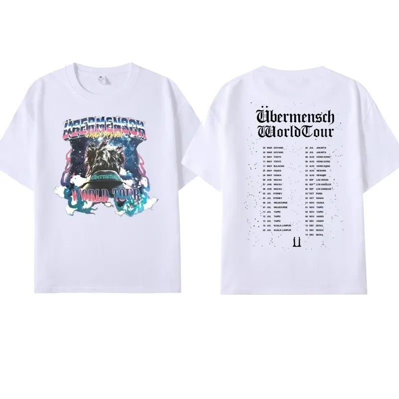 Áo Thun Mềm Mại Bigbang - Tour Ubermensch Của G-Dragon, Phù Hợp Mặc Mùa Hè