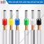 100 Đầu cos kim rỗng - cos PIN đấu dây điện Đầu cos pin rỗng VE dùng cho dây điện từ 0.5mm2 - 16mm2