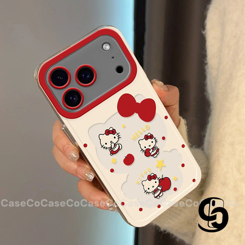Áp dụng cho Oppo A6 A5 Pro A16 A5X A3X A3S A38 A79 A15 A1K A74 A78 A58 Reno 5 12F 13 14 Ốp điện thoại Hello Kitty dễ thư