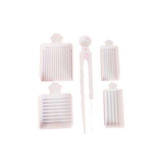 COZYNEST Bộ 3/4/5 Khay Chọn Cầu Chì 2.6mm, Dụng Cụ DIY Hạt Nhựa Perler Cầm Tay, Kèm Nhíp Kim Đơn