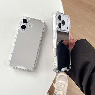 [JLK] ốp lưng iphone 13 pro max Điện Thoại Gương Cứng Acrylic Cho iPhone 17 16 15 Pro Max 14 Plus 13 12 11 Pro X XR XS Max 7 8 Plus SE2 17 Vỏ Chống Sốc Không Khí