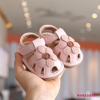 MG-Baby Bé Gái Dép Dễ Thương Mùa Hè Hoa Rỗng Đế Mềm Giày Đi Bộ Cho Bé Sơ Sinh