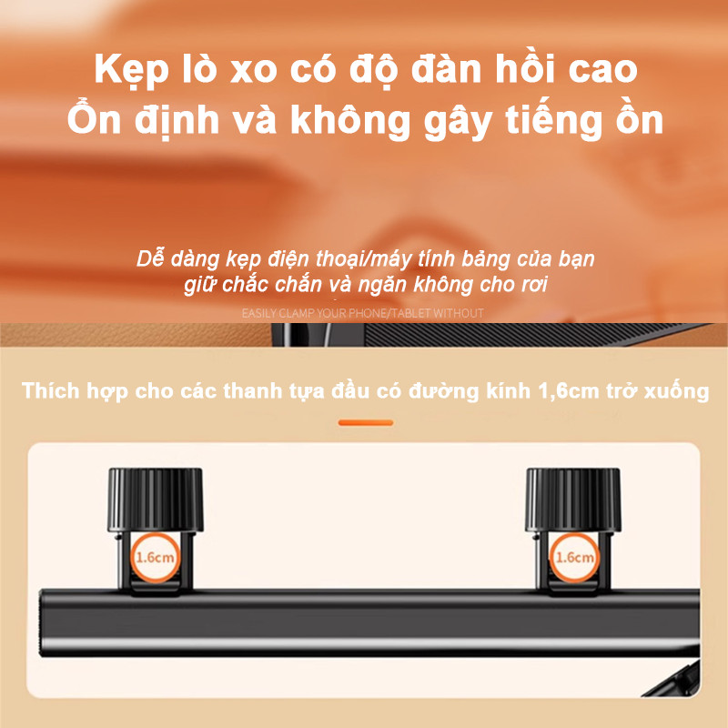 Giá đỡ máy tính bảng gắn sau ghế ô tô, nhựa ABS giữ máy tính bảng cho xe, giá đỡ máy tính bảng ô tô