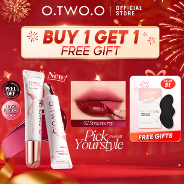 O.TWO.O Lip Stain Lip Tattoo Peel-off Sắc Tố Cao 48h Màu Khóa Chống Thấm Nước Nuôi Dưỡng Chăm Sóc Peel-off Lip Tint Lip Trang Điểm