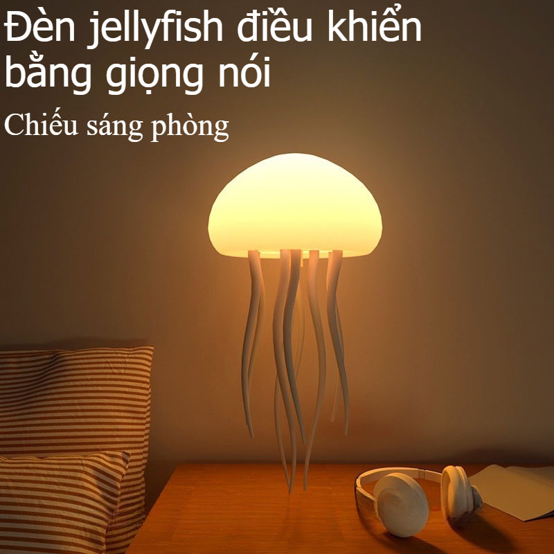 Điều khiển bằng giọng nói Nhảy múa Đèn sứa, Đèn Ngủ Đổi Màu Đa Sắc, Đèn Treo Trang Trí Phòng Khách/Phòng Ngủ