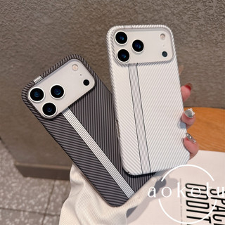 Họa tiết sợi carbon bị chặn màu phù hợp cho vỏ điện thoại iPhone 17 Promax 16pro / 15pm cảm giác da siêu mỏng 14 / 13 / 12 sáng tạo 17Air bao gồm tất cả bìa cứng