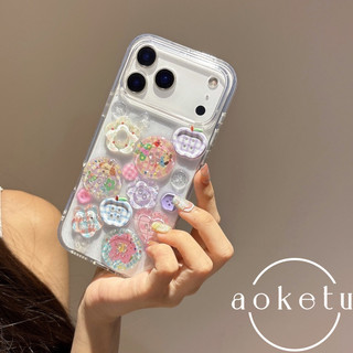 Thích hợp cho vỏ điện thoại Apple 17Pro, iPhone 16 mới, 15promax sáng tạo, cảm giác cao cấp, bao gồm tất cả 14, chống rơi 13, silicon trong suốt 12, vỏ ba chiều