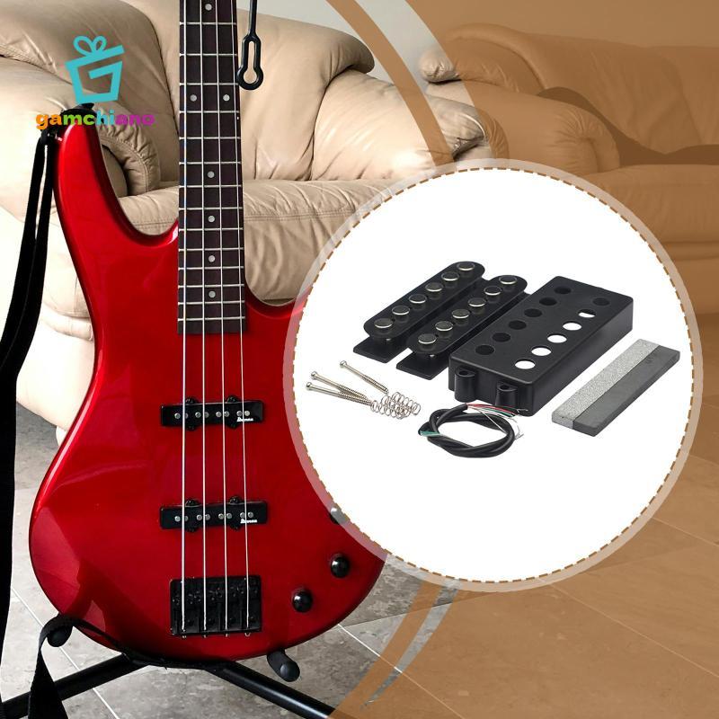 Điện Bass Pickup Đôi Cuộn Bộ Màu Đen Thay Thế Một Phần Nhạc Cụ Phụ Kiện Cho Hiện Đại 6 Dây Đàn Guitar Cầu Cổ