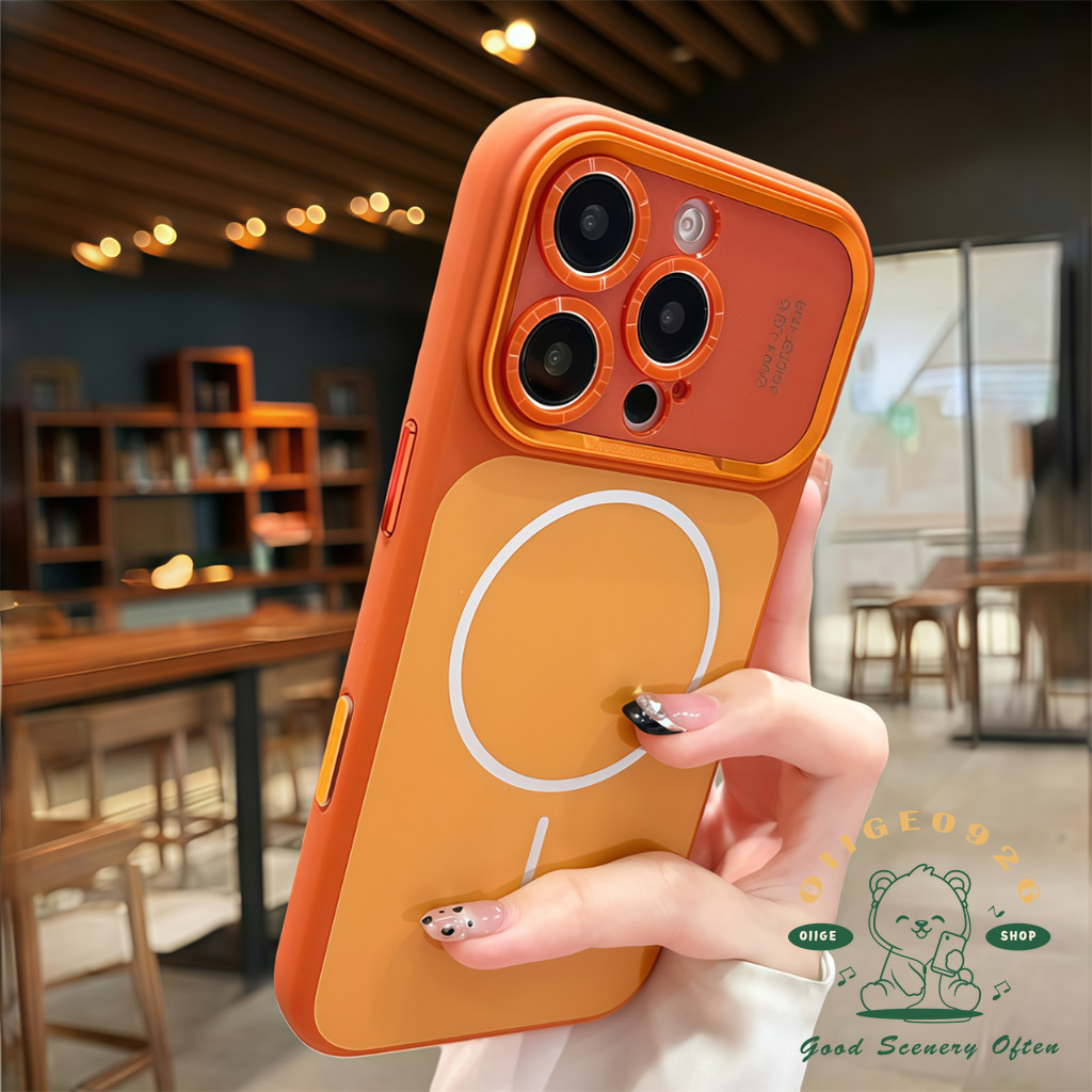 【 Ốp lưng iPhone17 】 Túi khí mờ Da cảm giác Vỏ điện thoại từ tính iphone17 Pro Max 16 15 14 cho vỏ iPhone Vỏ mềm silicon TPU chống sốc