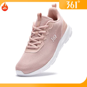 361°Giày Chạy Bộ Nữ Lưới Thoáng Khí Nhẹ Đế Mềm Hút Sốc Chống Trơn Bền Hàng Ngày Tập Gym Nhảy Aerobic