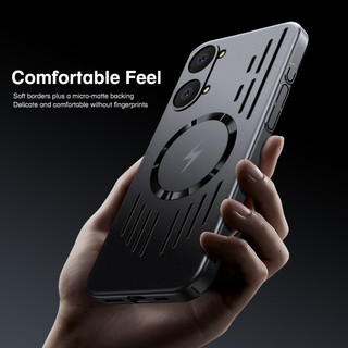 Ốp điện thoại tản nhiệt sạc không dây từ tính cho Xiaomi Poco X8 Pro Max Vỏ cứng siêu mỏng đơn giản