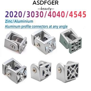 ASDFGER Bản lề có thể điều chỉnh, khớp trục hợp kim kẽm, đế trượt nhôm, trục linh hoạt, nối góc phải