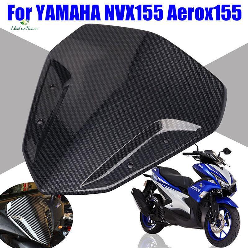 VISER [Nhà điện] Kính chắn gió xe máy Kính chắn gió Air Wind Deflector Cover Dome Tấm che nắng cho YAMAHA NVX155 Aerox155 NVX 155 Aerox 155 Phụ kiện mớii