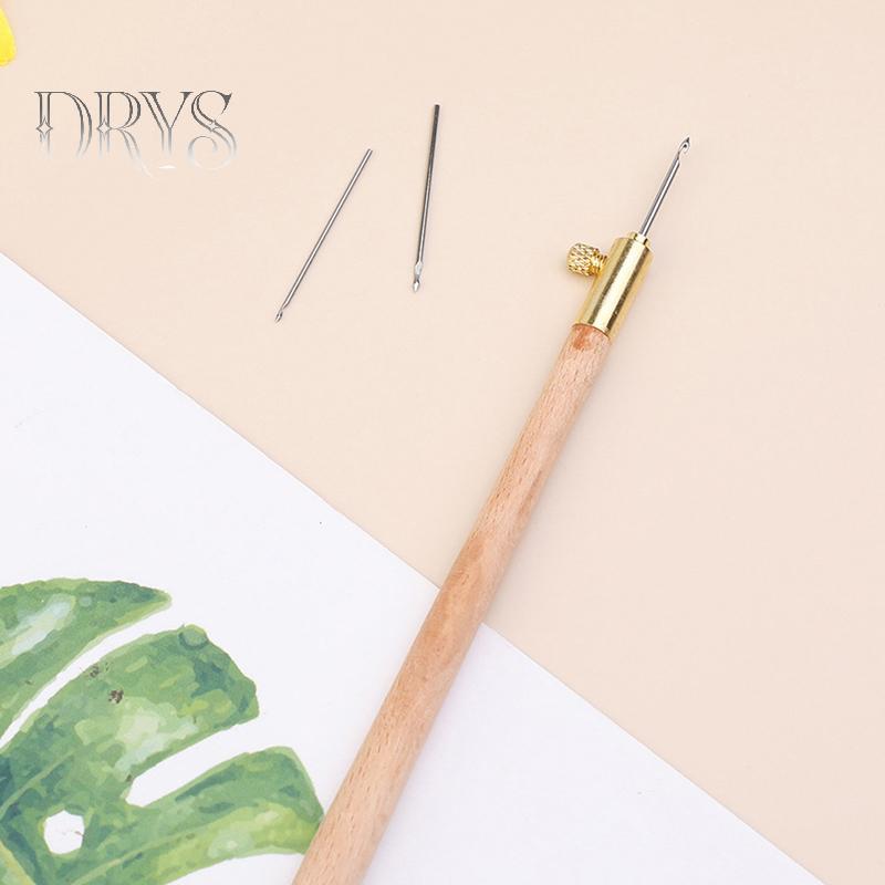 (TFT) 1 Bộ Móc Thêu Pháp DIY Tay cross stitch cotto Móc 3 Kim MỚI