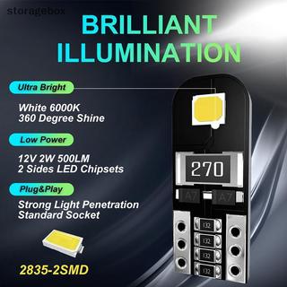 [Hộp lưu trữ] 10 Bóng LED W5W T10 Canbus nội thất ô tô 194 tín hiệu, đọc sách, không lỗi