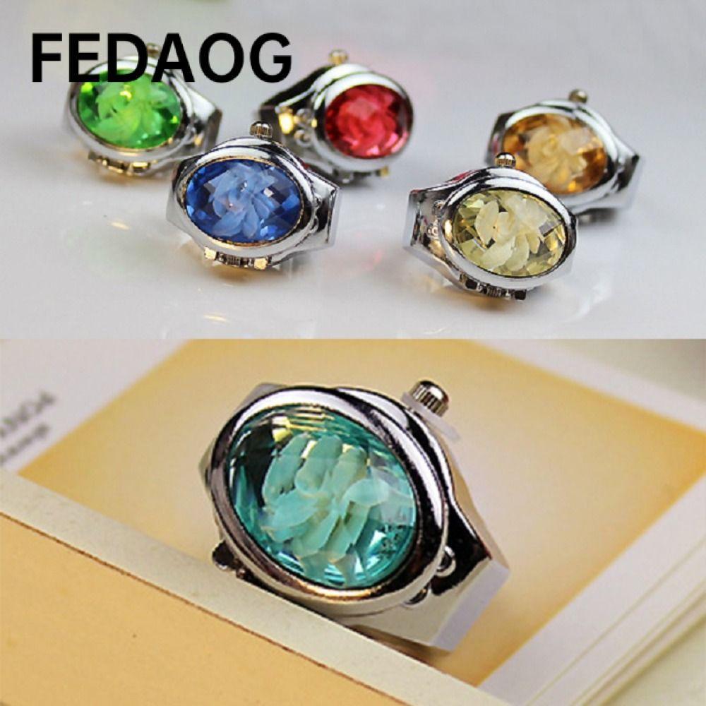 Nhẫn đồng hồ cặp đôi FEDAOG - Kỹ thuật số, Hợp kim đàn hồi thạch anh, Quà tặng thời trang và cổ điển